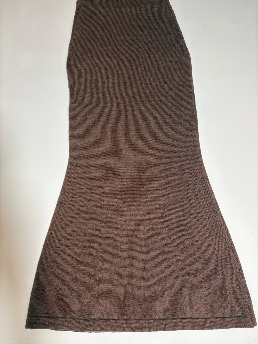 Babyboo Maxi Dress Knit Cutout Sz L Vacation Bodycon Brown - Picture 4 of 8
